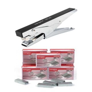 Kangaroo Stapler Machine HP-45 with 24/6 Stapler Pin 5 Boxes
